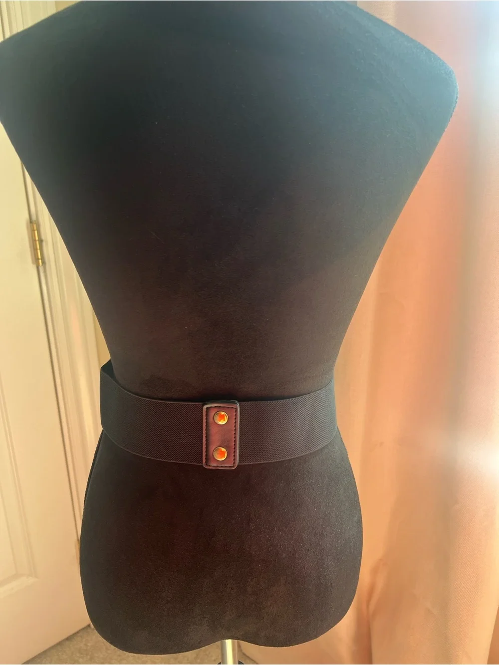 Black Faux Leather Knot Waist Belt - Women Accessories